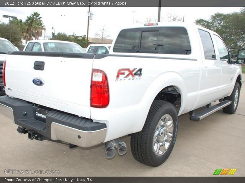 Oxford White / Adobe 2012 Ford F250 Super Duty Lariat Crew Cab