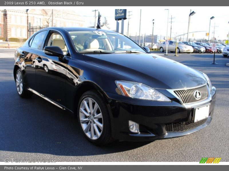 Obsidian Black / Ecru 2009 Lexus IS 250 AWD