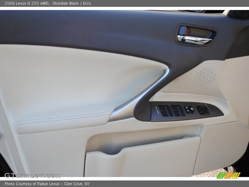 Obsidian Black / Ecru 2009 Lexus IS 250 AWD