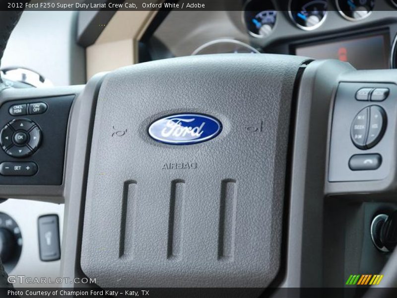 Oxford White / Adobe 2012 Ford F250 Super Duty Lariat Crew Cab