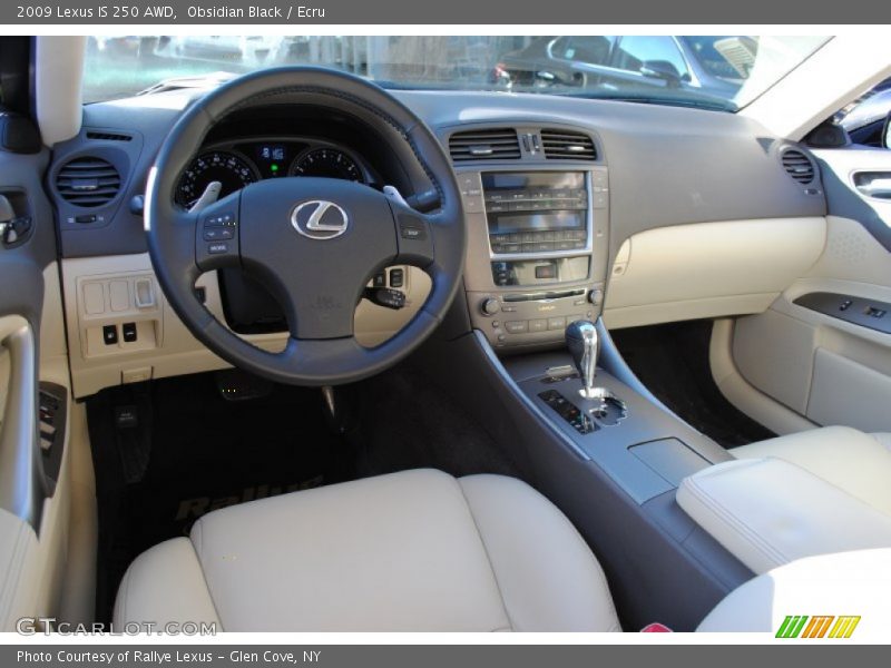 Obsidian Black / Ecru 2009 Lexus IS 250 AWD
