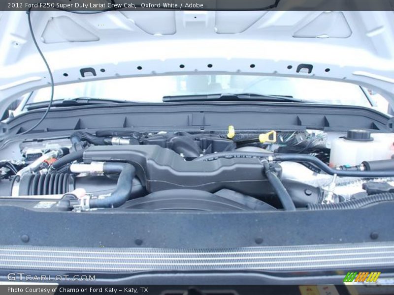 Oxford White / Adobe 2012 Ford F250 Super Duty Lariat Crew Cab