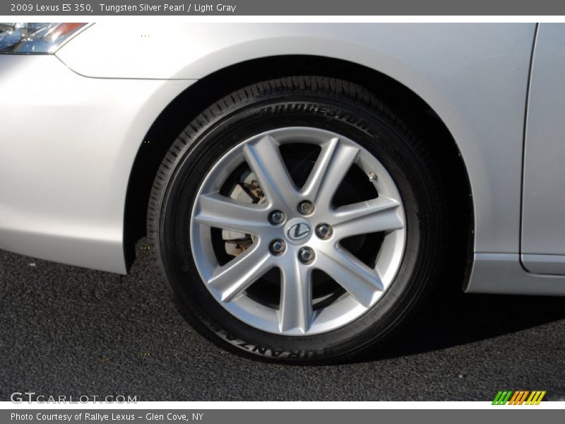 Tungsten Silver Pearl / Light Gray 2009 Lexus ES 350