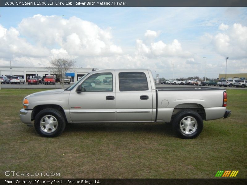 Silver Birch Metallic / Pewter 2006 GMC Sierra 1500 SLT Crew Cab