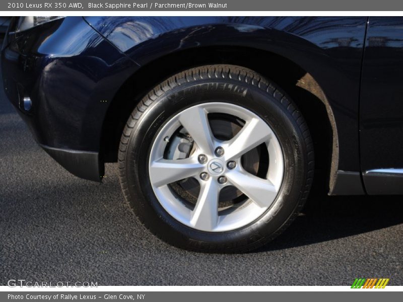 Black Sapphire Pearl / Parchment/Brown Walnut 2010 Lexus RX 350 AWD