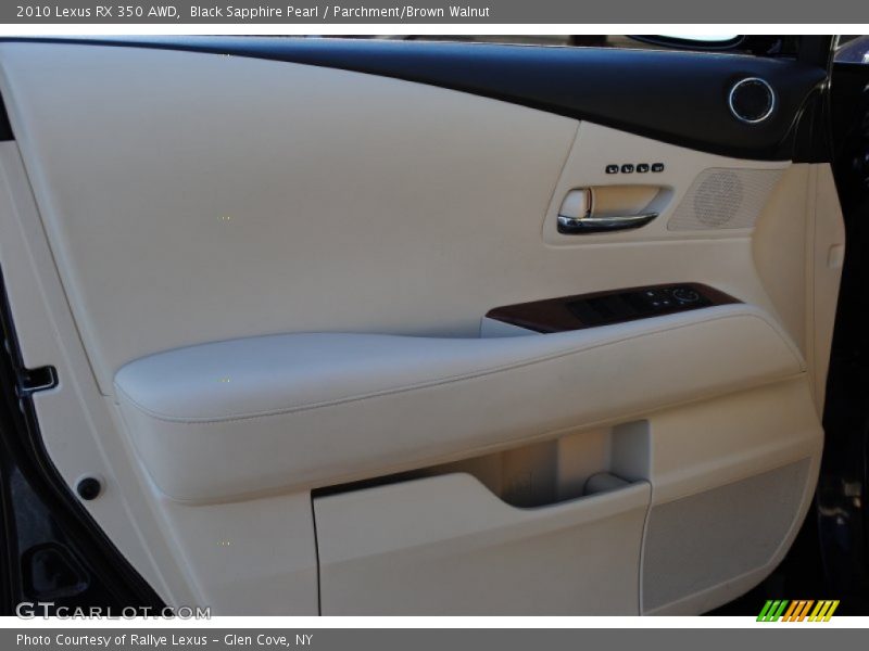 Black Sapphire Pearl / Parchment/Brown Walnut 2010 Lexus RX 350 AWD