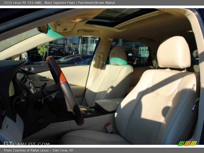 Black Sapphire Pearl / Parchment/Brown Walnut 2010 Lexus RX 350 AWD