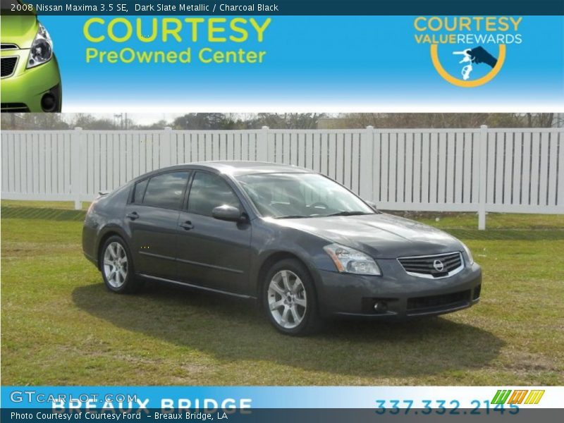 Dark Slate Metallic / Charcoal Black 2008 Nissan Maxima 3.5 SE