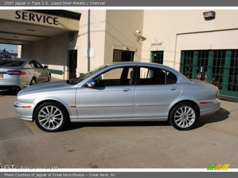 Liquid Silver Metallic / Charcoal 2007 Jaguar X-Type 3.0