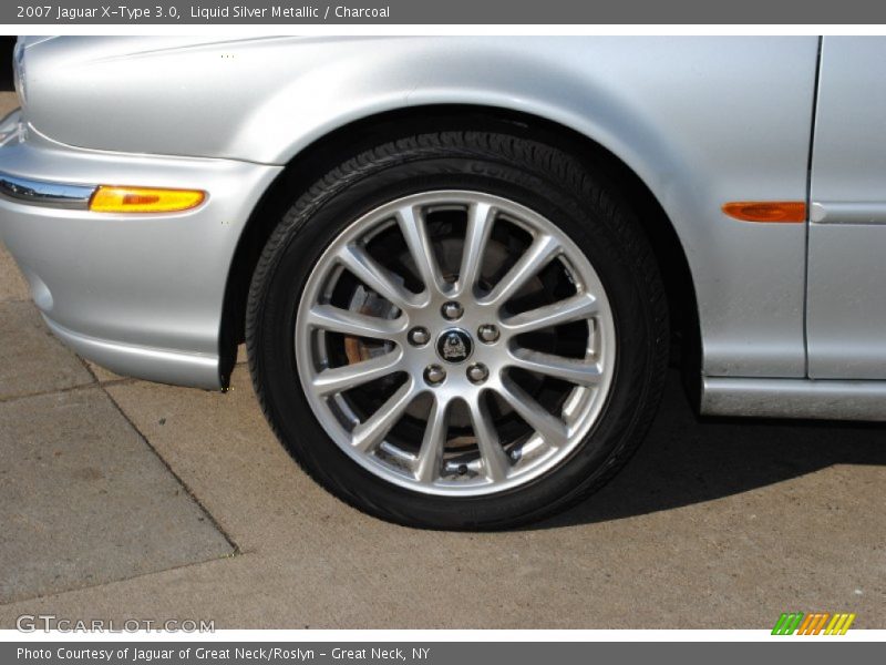 Liquid Silver Metallic / Charcoal 2007 Jaguar X-Type 3.0