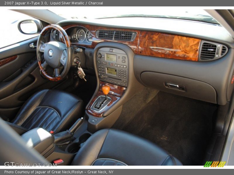 Liquid Silver Metallic / Charcoal 2007 Jaguar X-Type 3.0