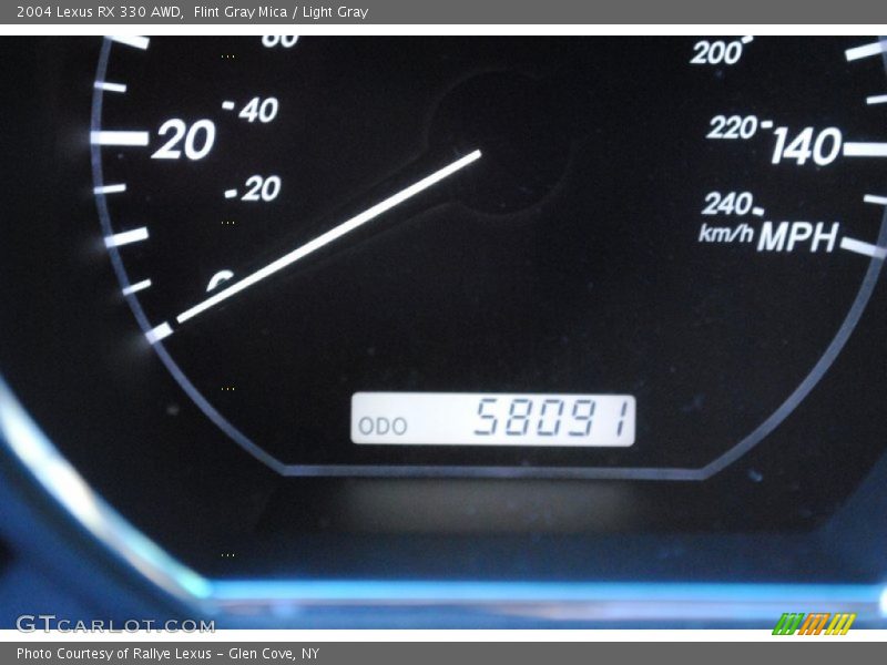 Flint Gray Mica / Light Gray 2004 Lexus RX 330 AWD