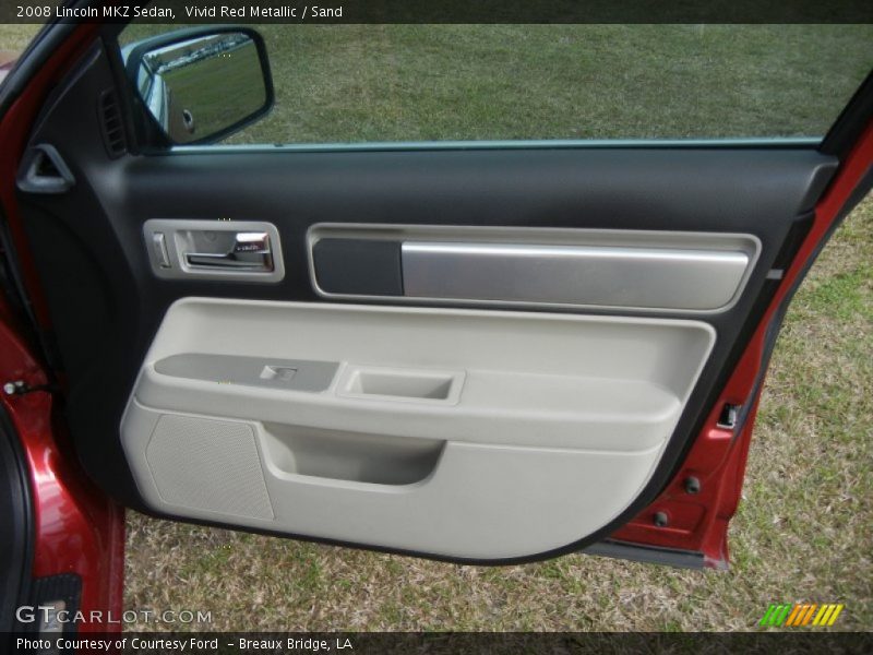 Vivid Red Metallic / Sand 2008 Lincoln MKZ Sedan
