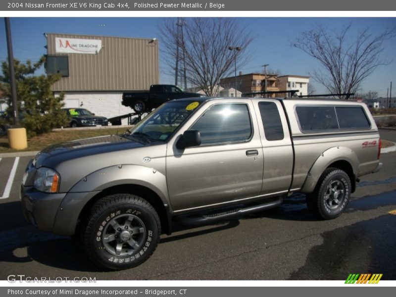 Polished Pewter Metallic / Beige 2004 Nissan Frontier XE V6 King Cab 4x4