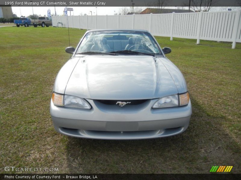 Silver Metallic / Gray 1995 Ford Mustang GT Convertible