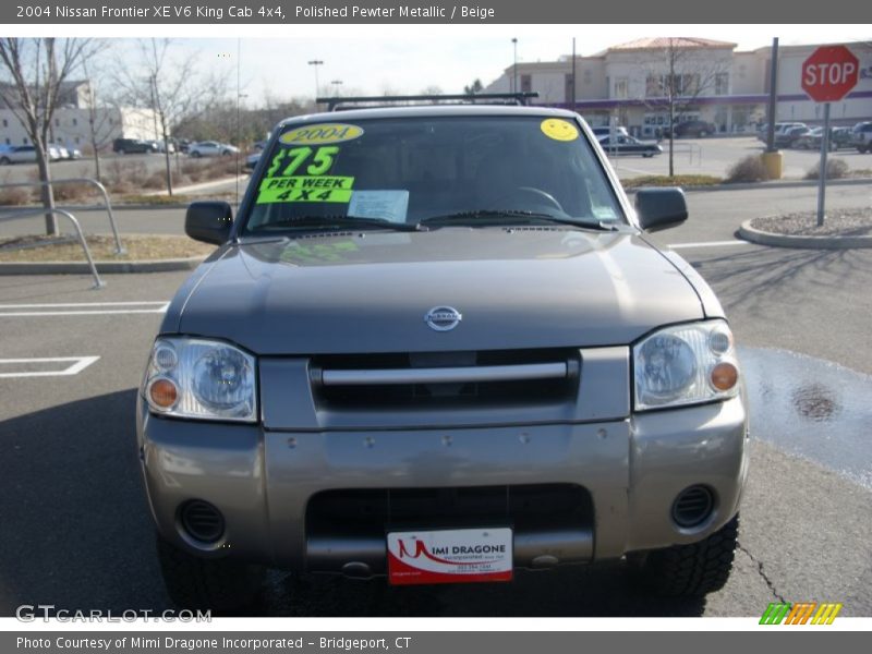Polished Pewter Metallic / Beige 2004 Nissan Frontier XE V6 King Cab 4x4