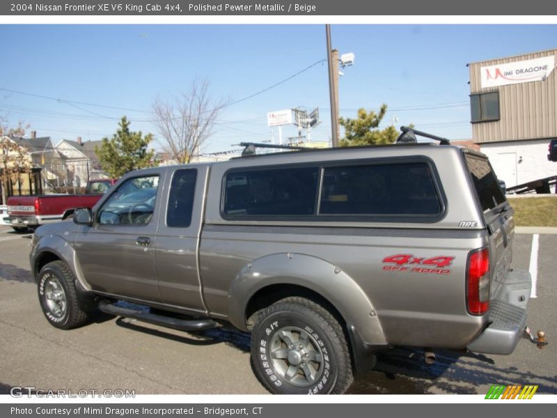 Polished Pewter Metallic / Beige 2004 Nissan Frontier XE V6 King Cab 4x4