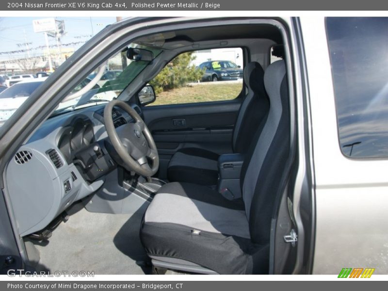Polished Pewter Metallic / Beige 2004 Nissan Frontier XE V6 King Cab 4x4