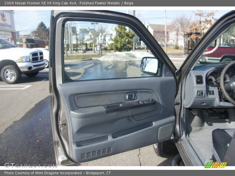 Polished Pewter Metallic / Beige 2004 Nissan Frontier XE V6 King Cab 4x4