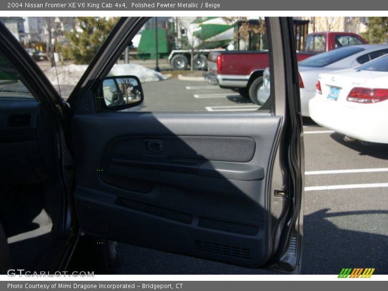 Polished Pewter Metallic / Beige 2004 Nissan Frontier XE V6 King Cab 4x4