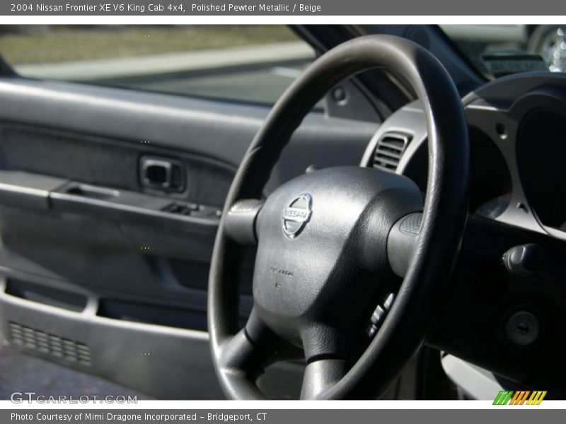 Polished Pewter Metallic / Beige 2004 Nissan Frontier XE V6 King Cab 4x4