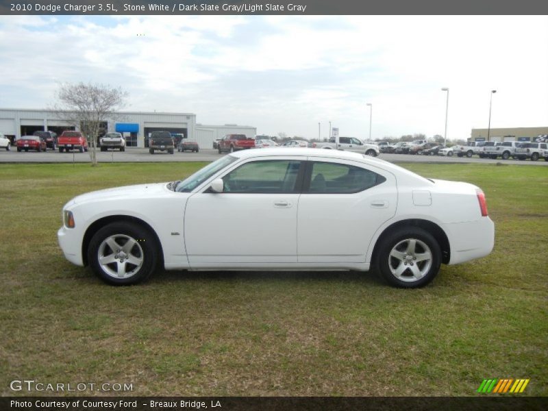 Stone White / Dark Slate Gray/Light Slate Gray 2010 Dodge Charger 3.5L