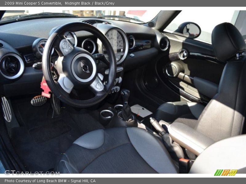Midnight Black / Black/Grey 2009 Mini Cooper S Convertible