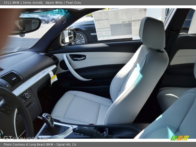  2011 1 Series ActiveE Pearl Grey Interior