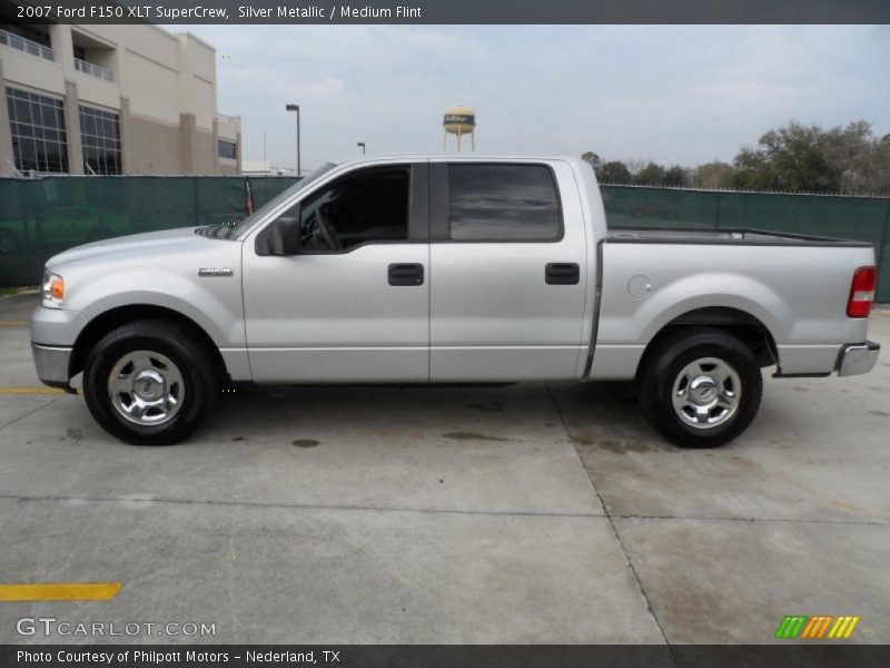 Silver Metallic / Medium Flint 2007 Ford F150 XLT SuperCrew