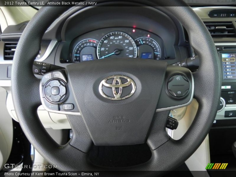 Attitude Black Metallic / Ivory 2012 Toyota Camry LE