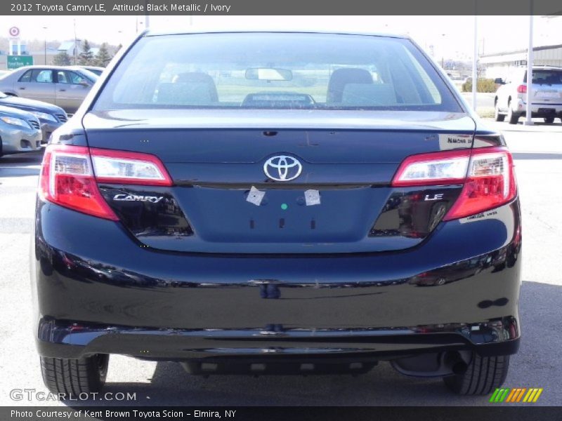 Attitude Black Metallic / Ivory 2012 Toyota Camry LE