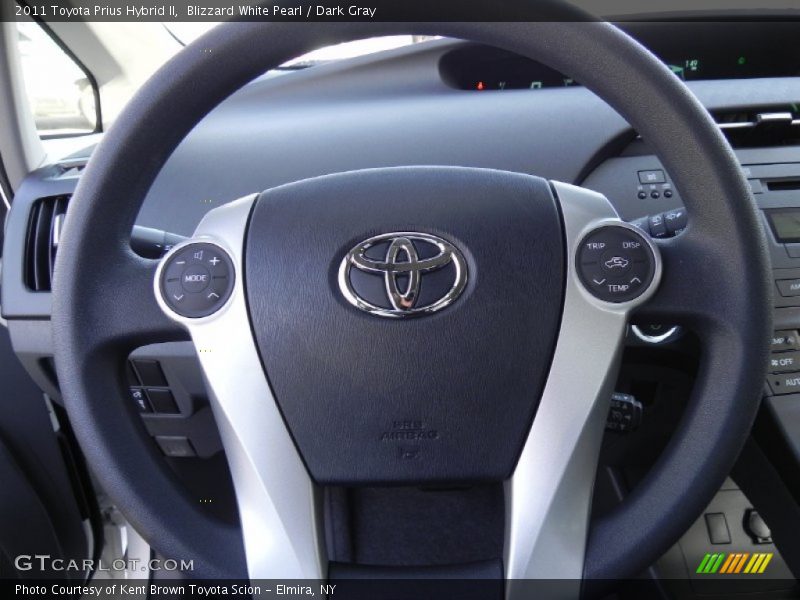 Blizzard White Pearl / Dark Gray 2011 Toyota Prius Hybrid II