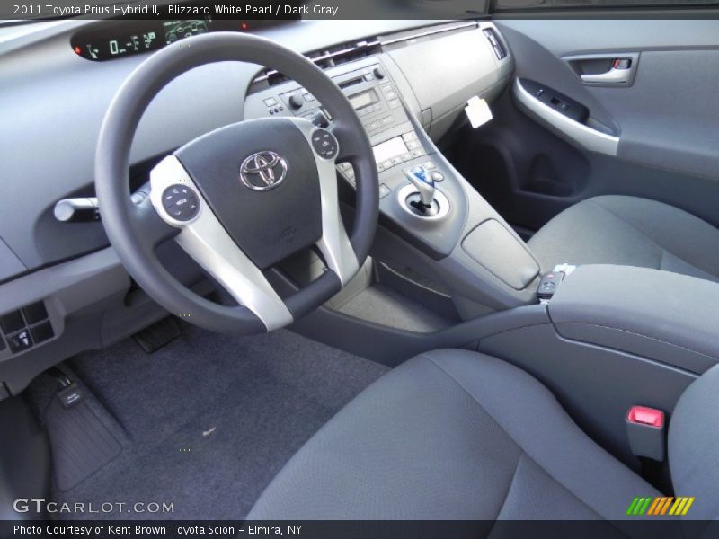 Blizzard White Pearl / Dark Gray 2011 Toyota Prius Hybrid II