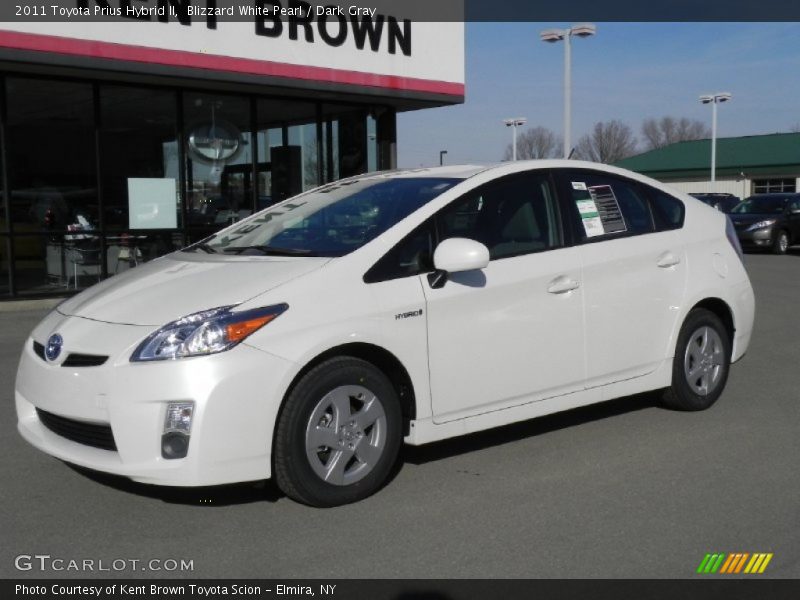 Blizzard White Pearl / Dark Gray 2011 Toyota Prius Hybrid II