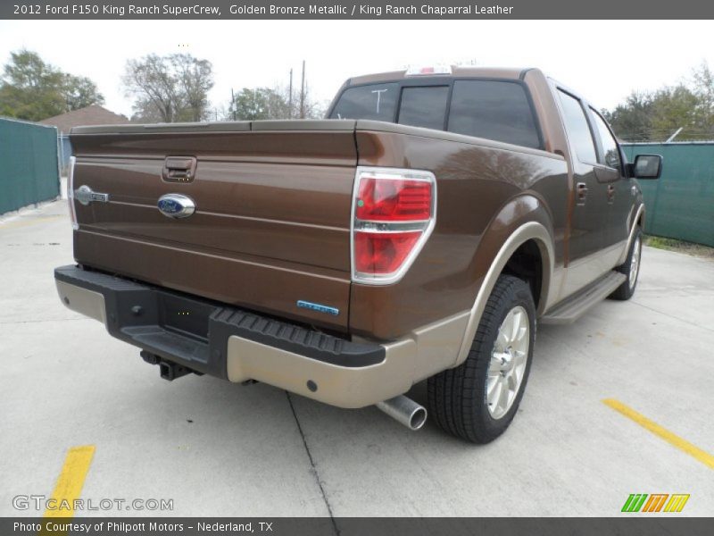 Golden Bronze Metallic / King Ranch Chaparral Leather 2012 Ford F150 King Ranch SuperCrew