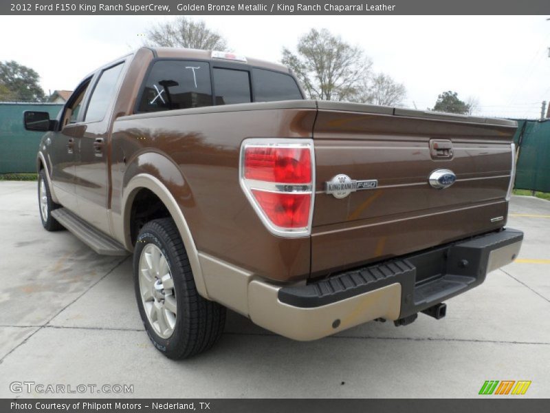 Golden Bronze Metallic / King Ranch Chaparral Leather 2012 Ford F150 King Ranch SuperCrew