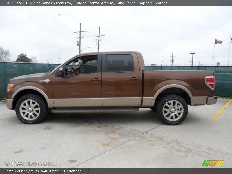 Golden Bronze Metallic / King Ranch Chaparral Leather 2012 Ford F150 King Ranch SuperCrew