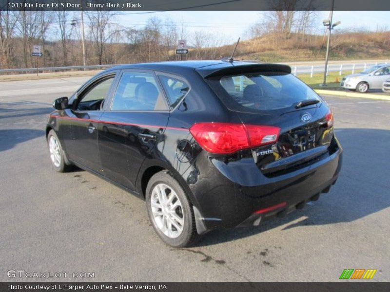 Ebony Black / Black 2011 Kia Forte EX 5 Door