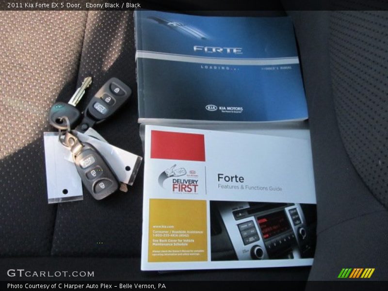 Ebony Black / Black 2011 Kia Forte EX 5 Door