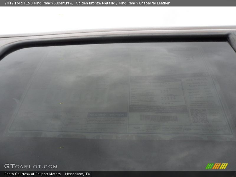 Golden Bronze Metallic / King Ranch Chaparral Leather 2012 Ford F150 King Ranch SuperCrew