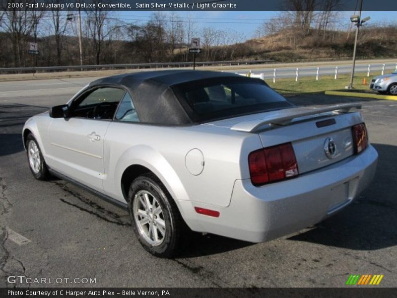 Satin Silver Metallic / Light Graphite 2006 Ford Mustang V6 Deluxe Convertible