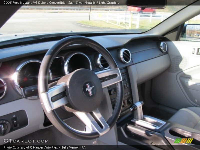Satin Silver Metallic / Light Graphite 2006 Ford Mustang V6 Deluxe Convertible