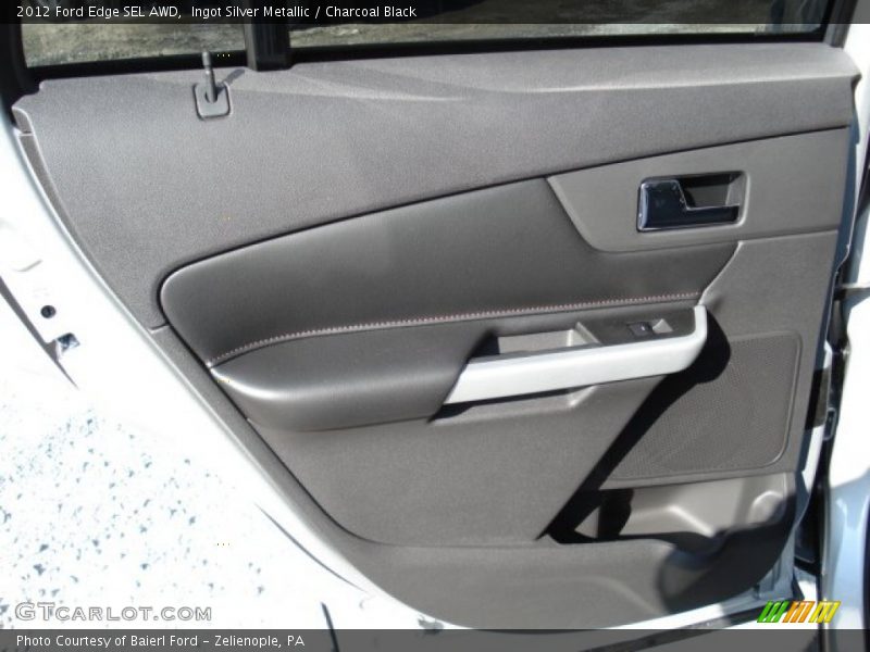 Ingot Silver Metallic / Charcoal Black 2012 Ford Edge SEL AWD