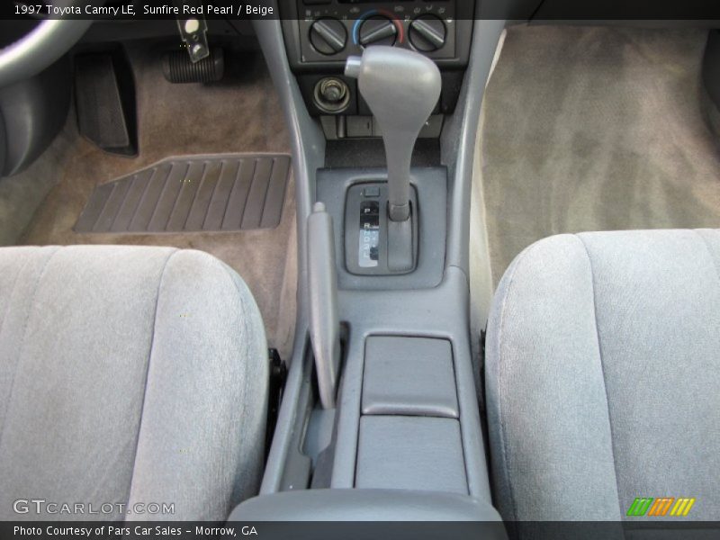 Sunfire Red Pearl / Beige 1997 Toyota Camry LE