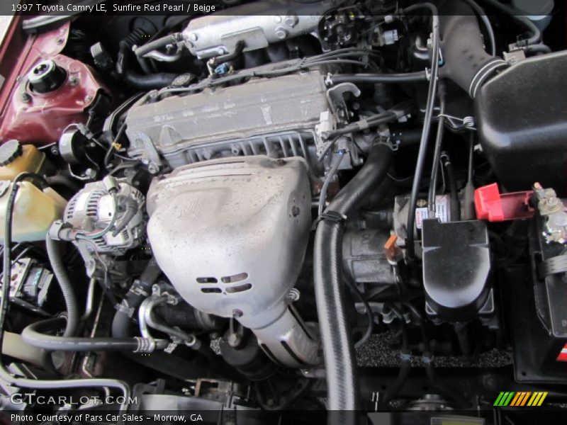 Sunfire Red Pearl / Beige 1997 Toyota Camry LE