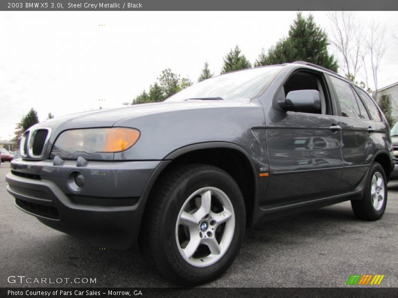 Steel Grey Metallic / Black 2003 BMW X5 3.0i