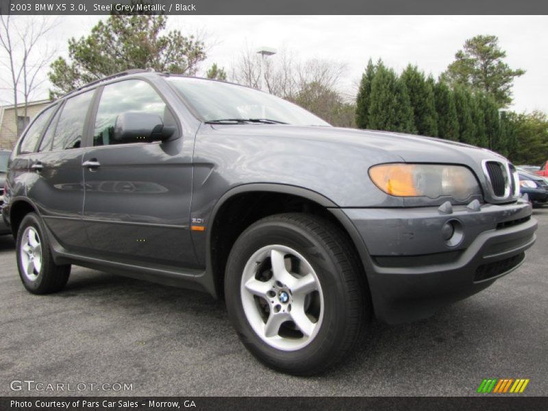 Steel Grey Metallic / Black 2003 BMW X5 3.0i