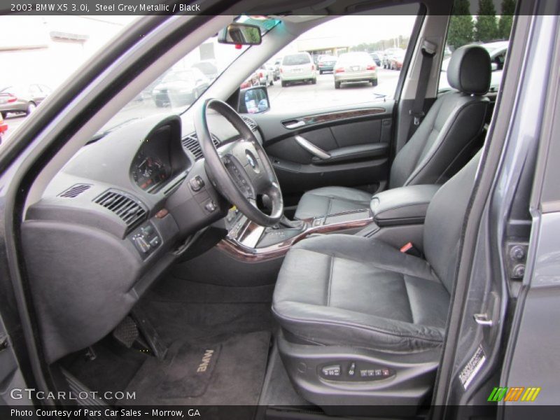 Steel Grey Metallic / Black 2003 BMW X5 3.0i