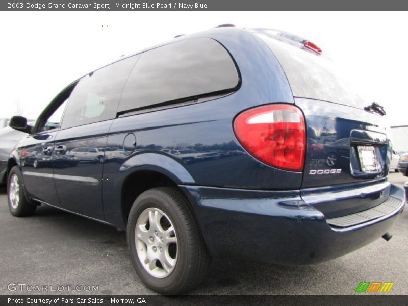 Midnight Blue Pearl / Navy Blue 2003 Dodge Grand Caravan Sport