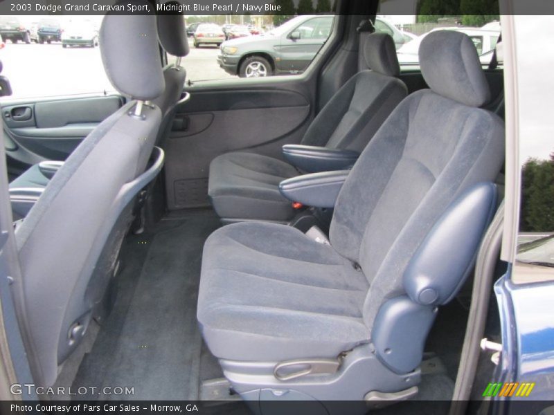 Midnight Blue Pearl / Navy Blue 2003 Dodge Grand Caravan Sport